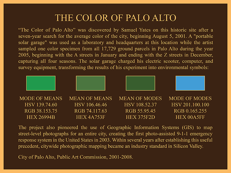 Samuel Yates The Color of Palo Alto